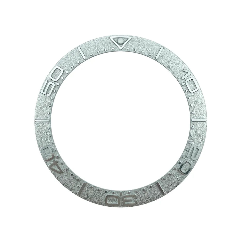Silver Slope Ceramic Bezel Insert 38mm for SKX007 SKX009 SM300